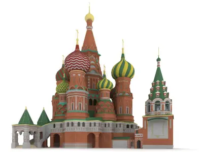 Saint Basils Cathedral Moscow 3D model