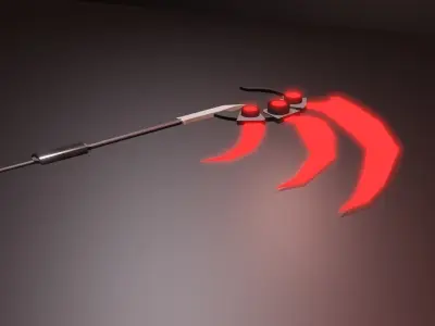 Anime Scythe Version 2 Low-poly 3D model
