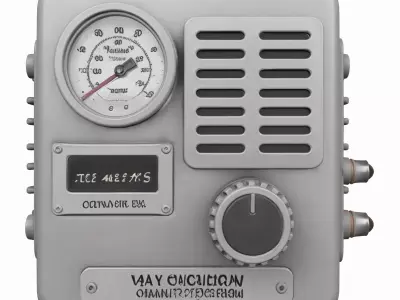 Professional 3D Bank Vault Humidity Control Unit Precision Gauge 3D model