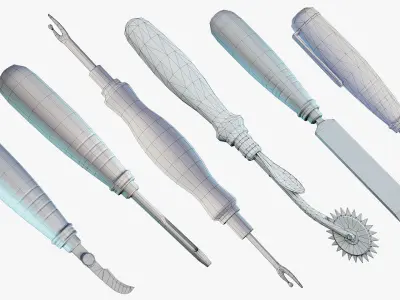 Tailor Toolset Collection Low-poly 3D model