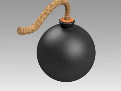 Classic bomb 3D model