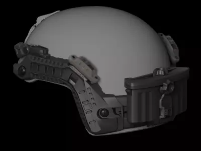 Ops-Core Rail Link and Accessories Low-poly 3D model