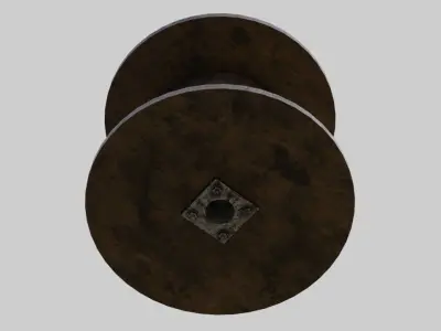Cable Reel 1 Low-poly 3D model