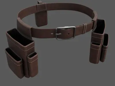 Tool Belt Game Ready Low-poly 3D model