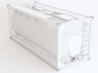 Container 20ft 02 3D model