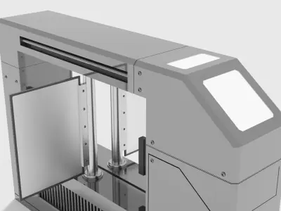 Subway Entry Gateway Low-poly 3D model