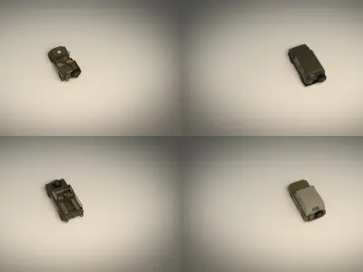 Low Poly Military Jeep Pack