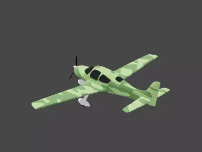 Plane Cirrus S22 3D model