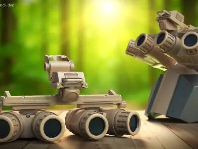  Wide-Angle NVG System with Mount Tan 