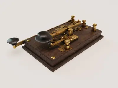 Morse Telegraph Low-poly 3D model