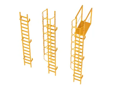 safety ladder 3D model