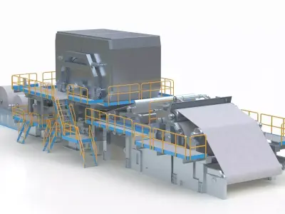 Paper Making Machine 3D model
