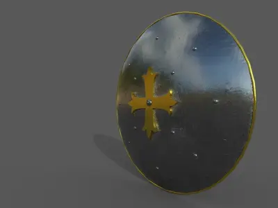 Knight Shield Low-poly 3D model Low-poly 3D model