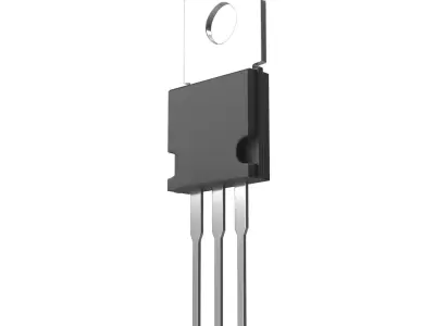 Power Resistor Low-poly 3D model