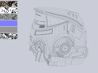 Sci fi Helmet 3D model order