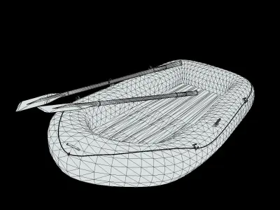Dinghy Free low-poly 3D model