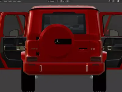 Mercedes Benz  Low-poly 3D model