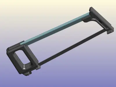 Hacksaw cutting tool with handle Free 3D model