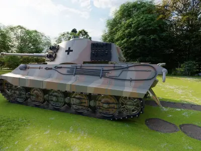 Tiger 2 tank 3D model