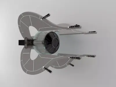 fighter space ship Free 3D model