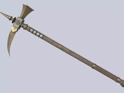 Crowbill Low-poly 3D model