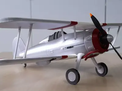 PLANE BIPLANE GLOSTER GLADIATOR 3D print model