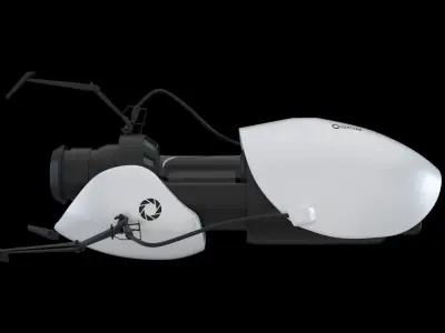 Portal Gun - From Portal 2 - highpoly 3D model
