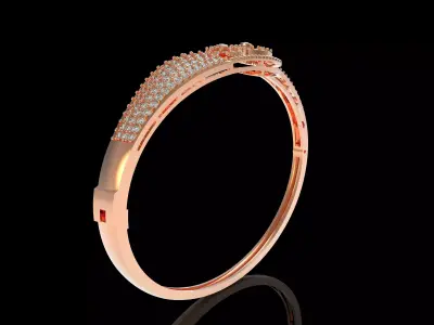 Art Deco Bracelet 13 3D print model