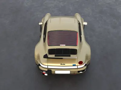 High-Quality Classic Porsche 911 Turbo 3D Model 3D model