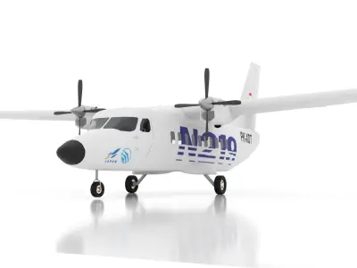 Indonesian Aerospace N-219 3D model