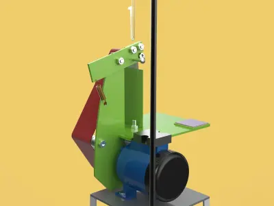 BELT GRINDER ABRASIVE SANDER POLISHER EDGES SHARPENER 3D model