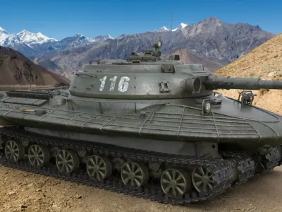 Tank Object 279 Green Mental Ray 3D model
