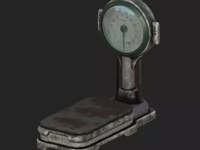 Platform Balance 4K PBR GameReady Low-poly 3D model