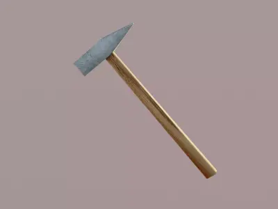 low poly hammer Low-poly 3D model buy