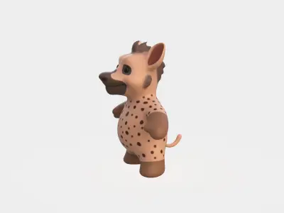 Little animal baby - Hyena cute - Character017 Low-poly 3D model