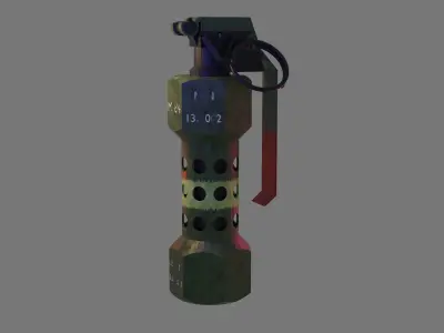 M84 Stun Grenade Low-poly 3D model