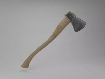 Lumberjack Axe Low-poly Low-poly 3D model