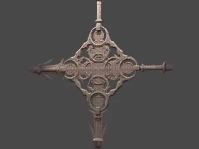 Air element Sword Cross  3D model