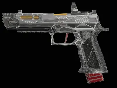 SIG P320 Combat Master Kit Low-poly 3D model