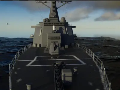 Guided Missile Destroyer 3D model