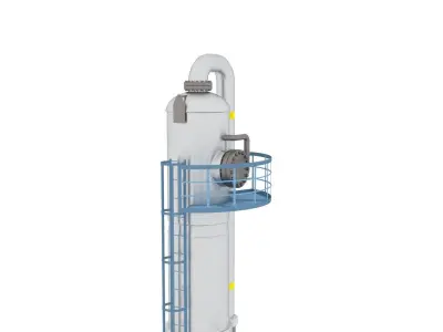 Dehydration equipment Low-poly 3D model