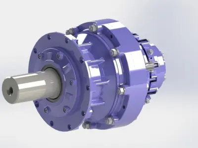 Epicyclic gearbox 3D model