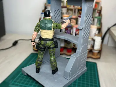 Shooting Range 2025 Playset 3D printable  For Action Figures 3D print model