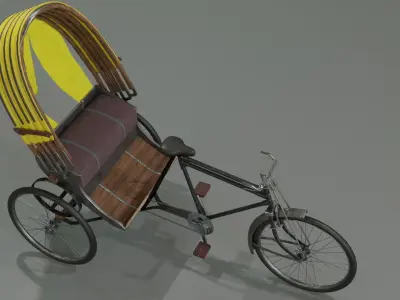Rickshaw 3D model purchase