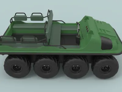 Argo 750 HD 8x8 3D model