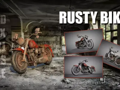 Rusty Bike 3D model purchase