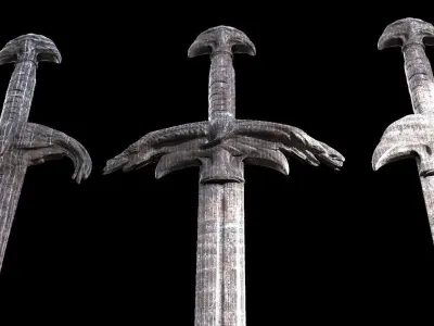 Thagner Sword collection ancient  3D model