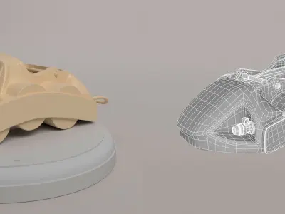 Car Disk Brake 3D model
