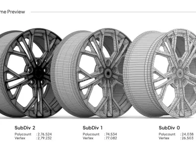GMP Italia Matisse Wheel 3D Model 3D model