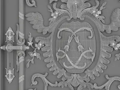 french door 3D model